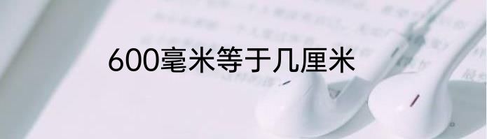 600毫米等于几厘米
