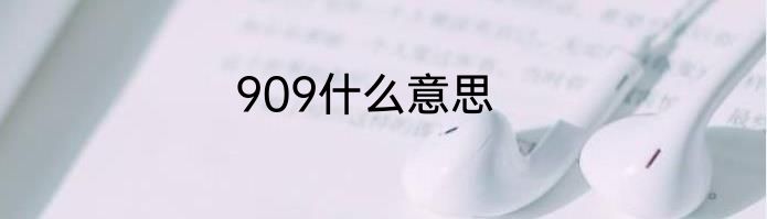 909什么意思