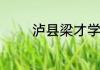 泸县梁才学校初一收费标准