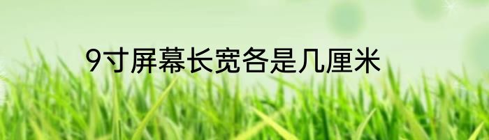 9寸屏幕长宽各是几厘米