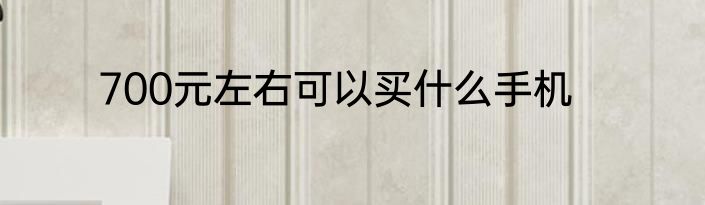 700元左右可以买什么手机