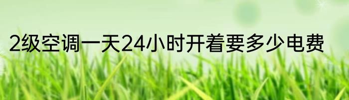 2级空调一天24小时开着要多少电费