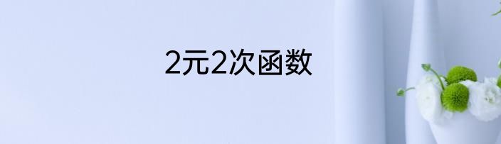 2元2次函数