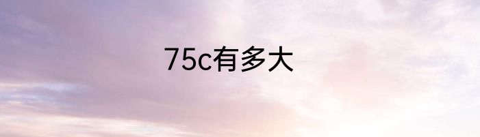 75c有多大