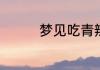 梦见吃青辣椒是什么意思