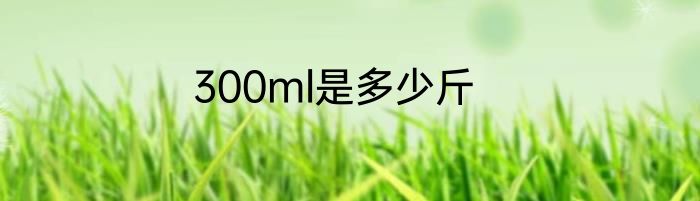 300ml是多少斤