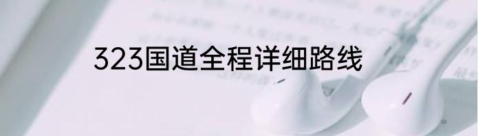 323国道全程详细路线