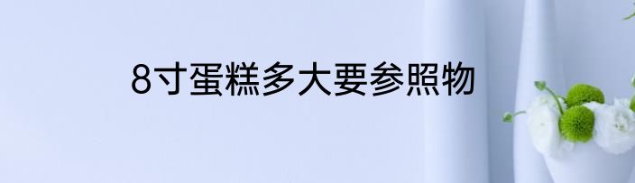 8寸蛋糕多大要参照物