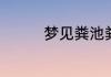 梦见粪池粪坑是什么意思