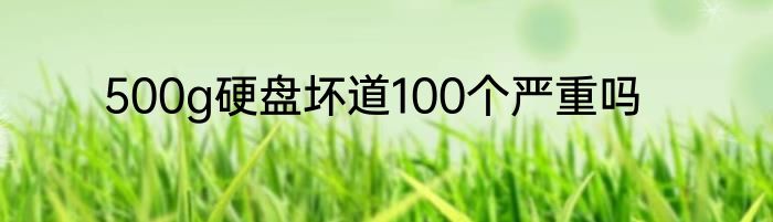 500g硬盘坏道100个严重吗