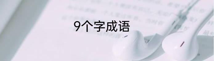 9个字成语