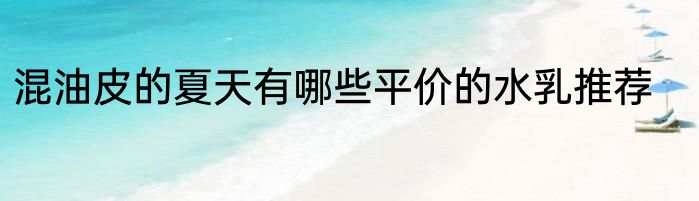 混油皮的夏天有哪些平价的水乳推荐