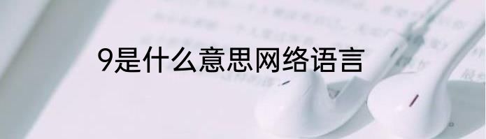 9是什么意思网络语言