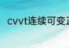 cvvt连续可变正时系统是什么技术