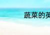 蔬菜的英语单词怎么读