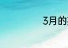 3月的英文怎么写