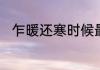 乍暖还寒时候最难将息是什么意思