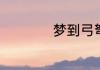 梦到弓弩是什么意思
