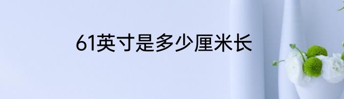 61英寸是多少厘米长