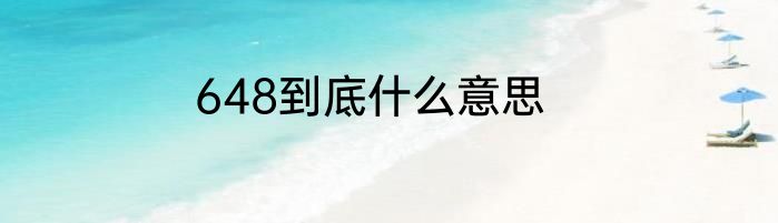 648到底什么意思