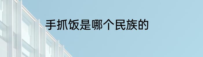 手抓饭是哪个民族的