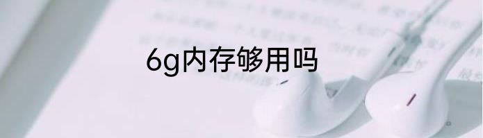 6g内存够用吗
