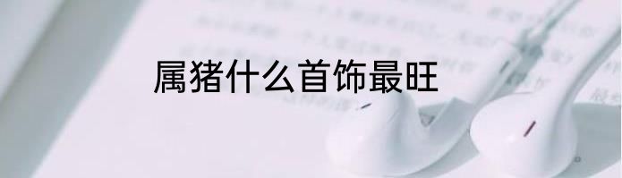 属猪什么首饰最旺