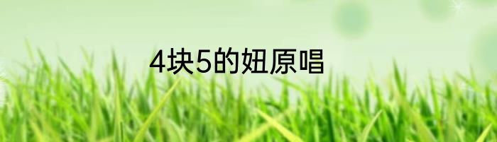 4块5的妞原唱