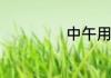中午用英语怎么说