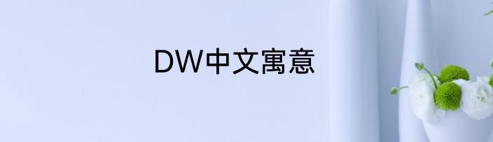DW中文寓意