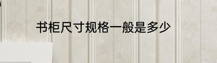 书柜尺寸规格一般是多少