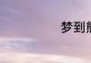 梦到熊什么意思