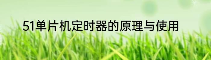 51单片机定时器的原理与使用