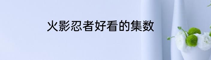 火影忍者好看的集数