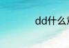 dd什么意思网络用语