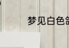 梦见白色鸽子是什么意思