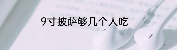 9寸披萨够几个人吃