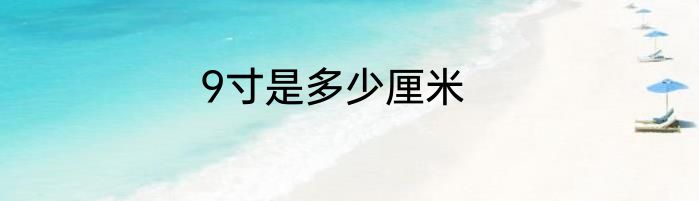 9寸是多少厘米