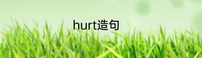 hurt造句