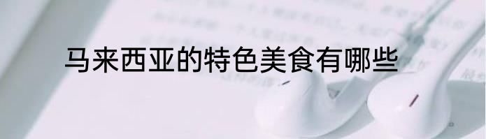 马来西亚的特色美食有哪些
