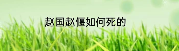 赵国赵偃如何死的