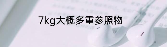 7kg大概多重参照物