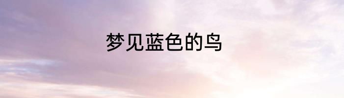 梦见蓝色的鸟