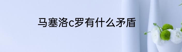 马塞洛c罗有什么矛盾