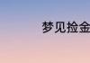 梦见捡金子的寓意是啥