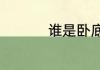 谁是卧底游戏题目大全