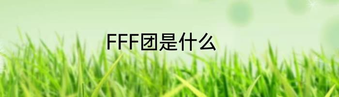 FFF团是什么