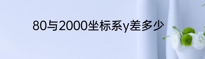 80与2000坐标系y差多少