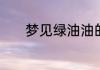 梦见绿油油的田野是什么意思