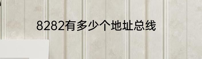 8282有多少个地址总线
